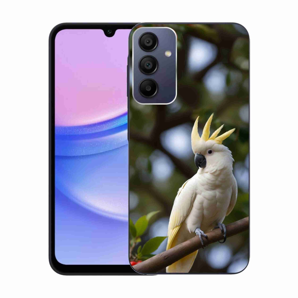 Gélový kryt mmCase na Samsung Galaxy A15 4G/5G - papagáj kakadu 3