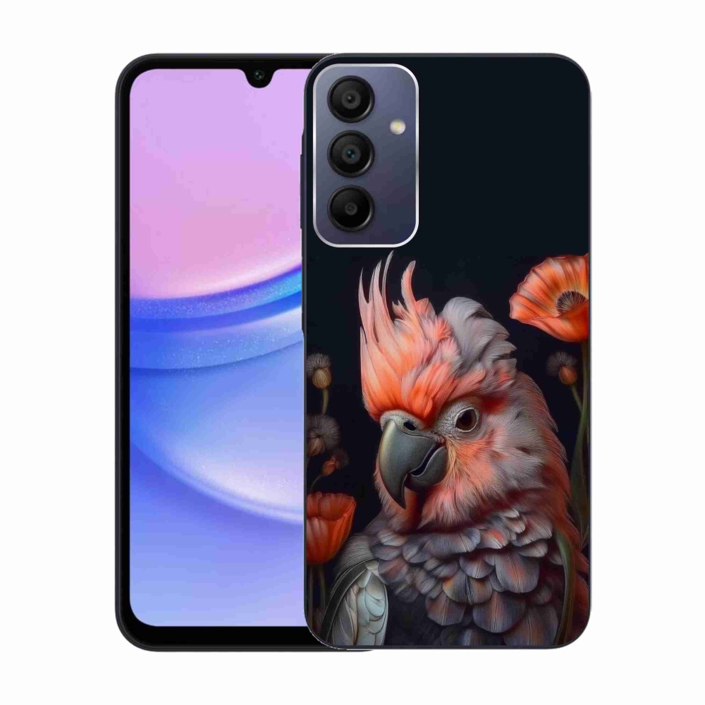 Gélový kryt mmCase na Samsung Galaxy A15 4G/5G - papagáj kakadu vo farbách