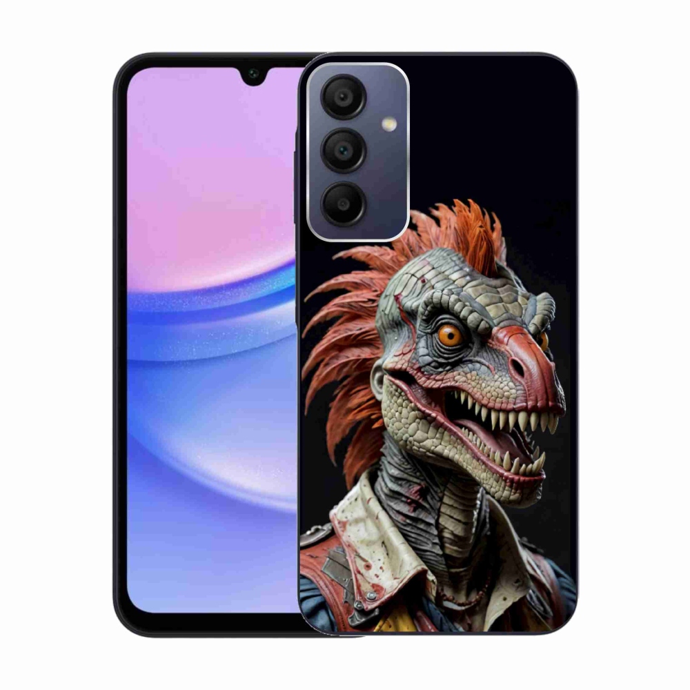 Gélový kryt mmCase na Samsung Galaxy A15 4G/5G - punk dinosaurus