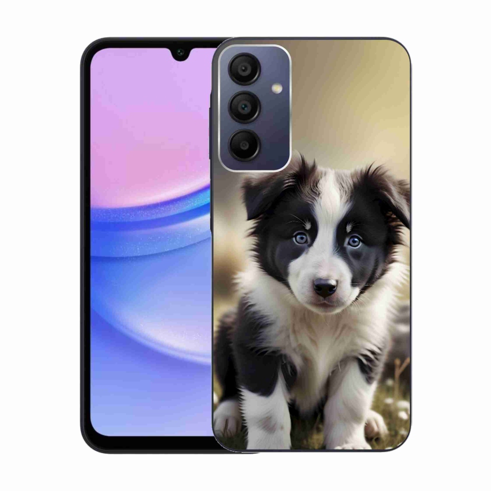 Gélový kryt mmCase na Samsung Galaxy A15 4G/5G - roztomilá border kólia