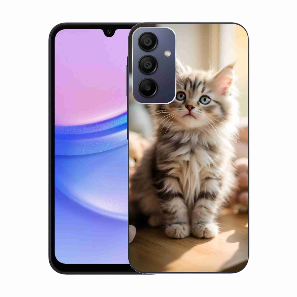 Gélový kryt mmCase na Samsung Galaxy A15 4G/5G - roztomilé mačiatko 10