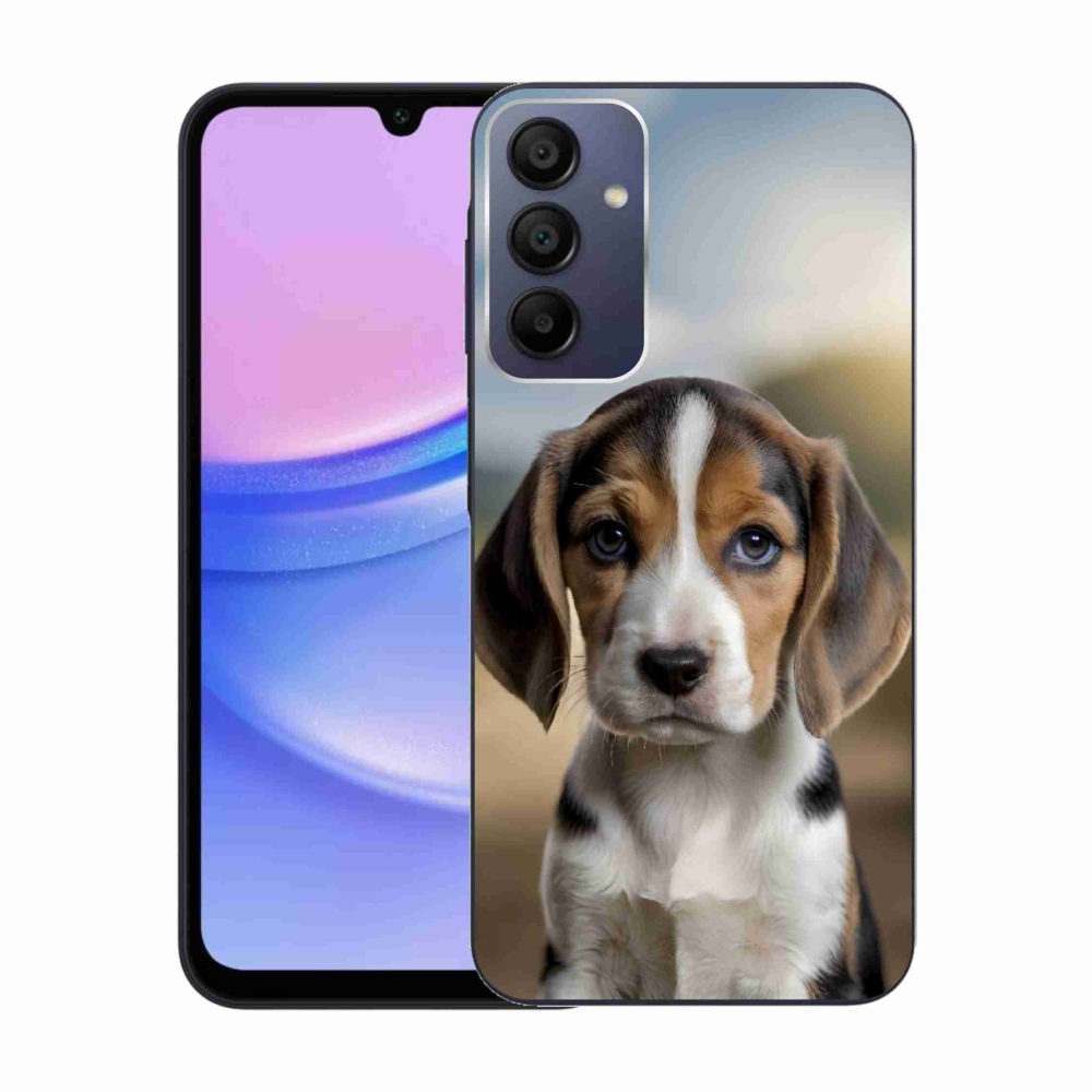 Gélový kryt mmCase na Samsung Galaxy A15 4G/5G - roztomilý bígl