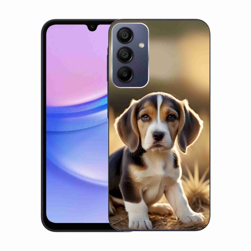 Gélový kryt mmCase na Samsung Galaxy A15 4G/5G - roztomilý bígl