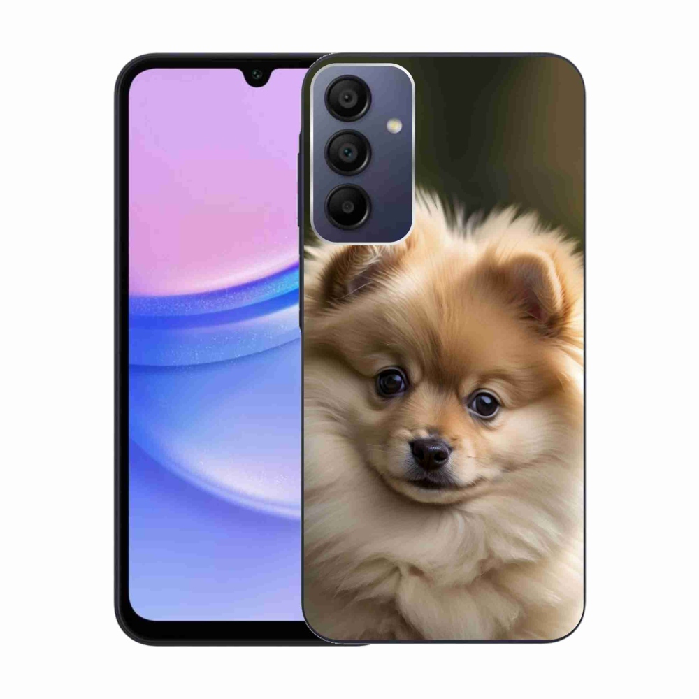 Gélový kryt mmCase na Samsung Galaxy A15 4G/5G - roztomilý pomeranian 2