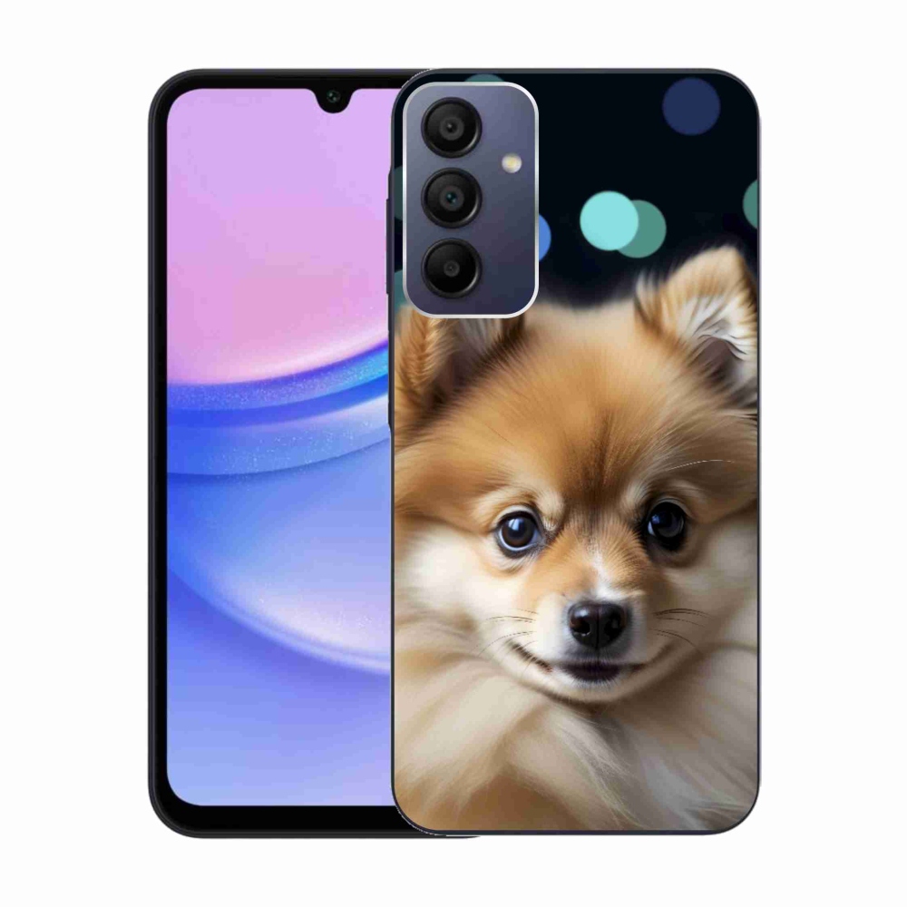 Gélový kryt mmCase na Samsung Galaxy A15 4G/5G - roztomilý pomeranian