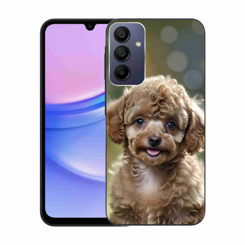 Gélový kryt mmCase na Samsung Galaxy A15 4G/5G - roztomilý pudel