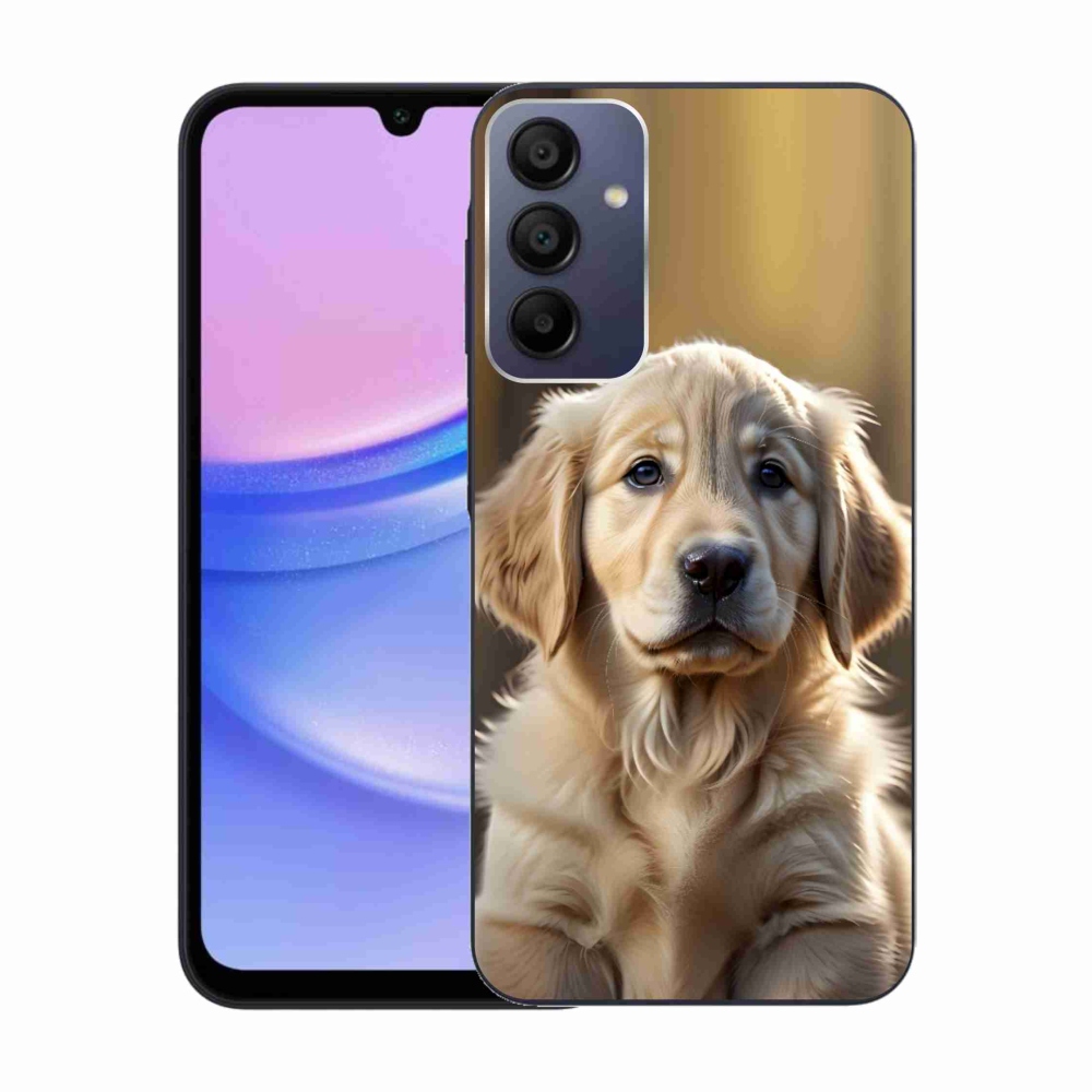 Gélový kryt mmCase na Samsung Galaxy A15 4G/5G - roztomilý zlatý retriever