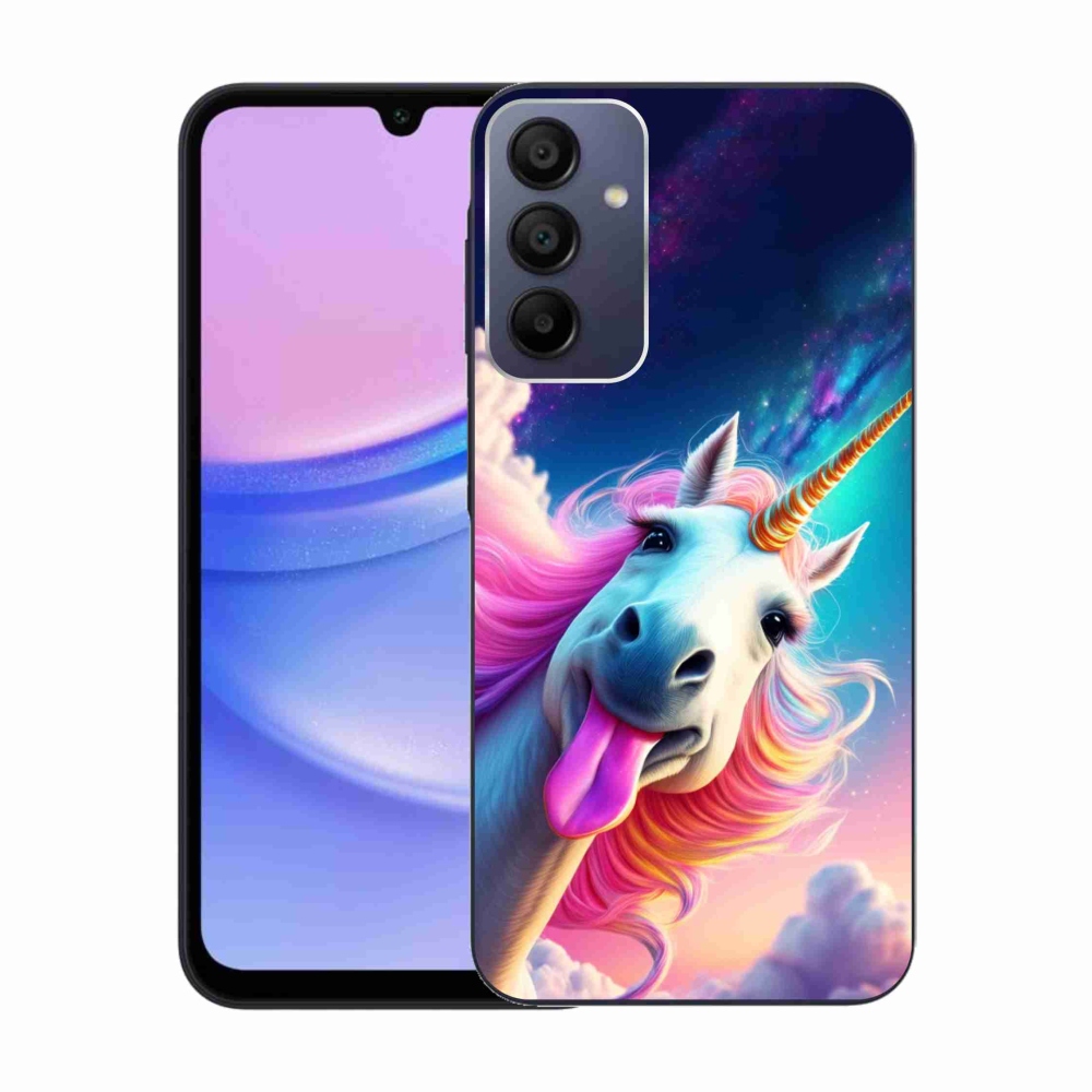 Gélový kryt mmCase na Samsung Galaxy A15 4G/5G - šialený jednorožec