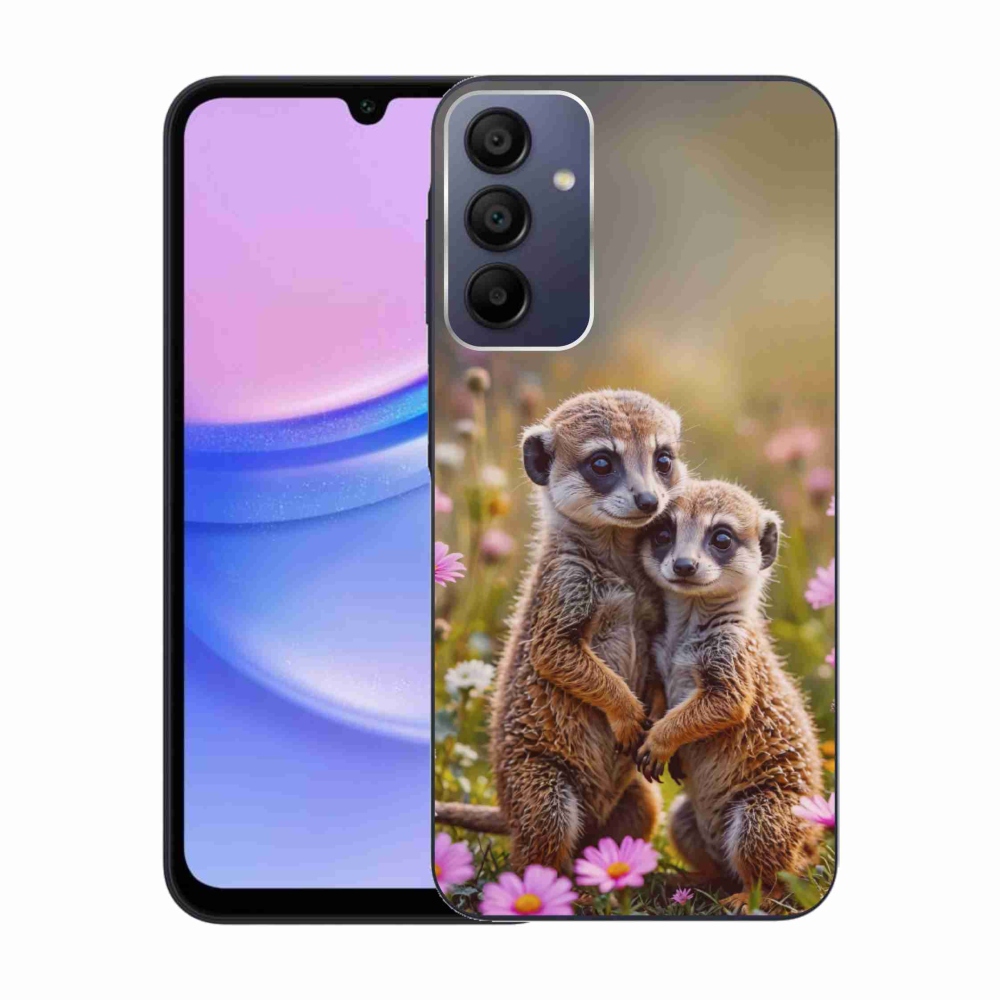 Gélový kryt mmCase na Samsung Galaxy A15 4G/5G - surikatí duo