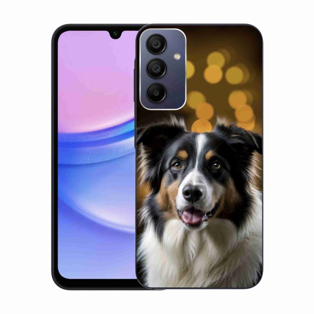 Gélový kryt mmCase na Samsung Galaxy A15 4G/5G - usmievavý austrálsky ovčiak