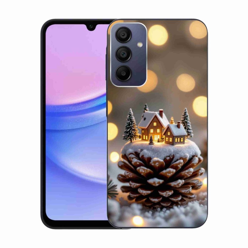 Gélový kryt mmCase na Samsung Galaxy A15 4G/5G - zimná dedinka