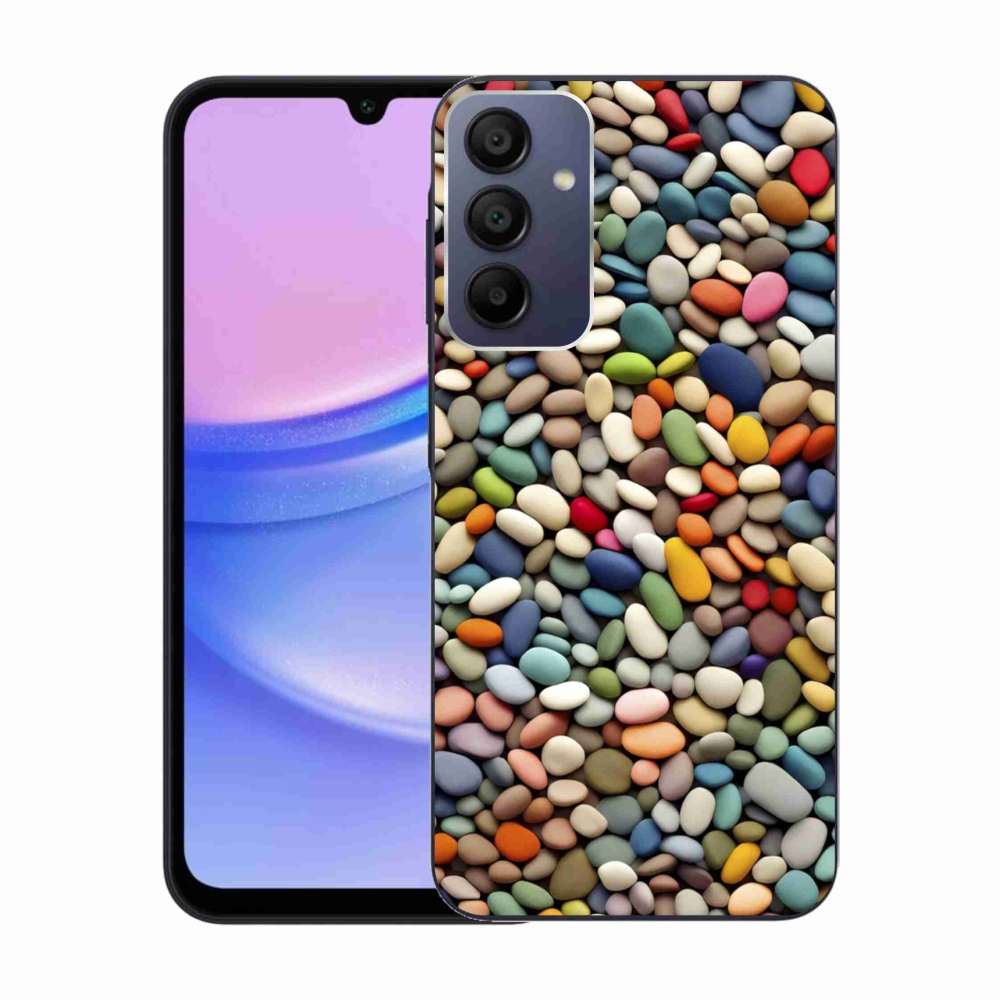 Gélový kryt mmCase na Samsung Galaxy A15/5G - farebné kamienky 2