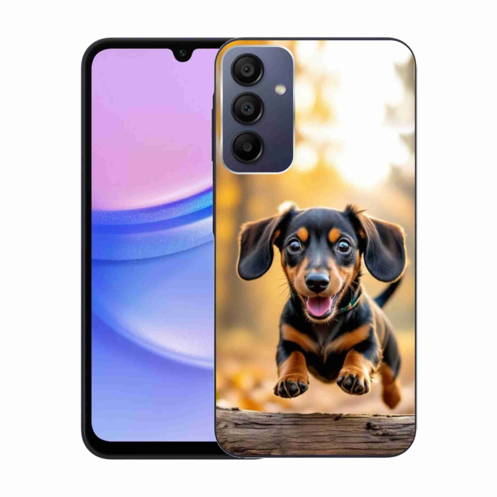 Gélový kryt mmCase na Samsung Galaxy A15/5G - jazvečík 2