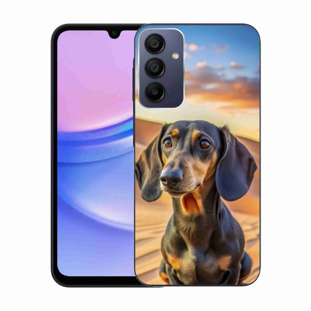 Gélový kryt mmCase na Samsung Galaxy A15/5G - jazvečík 3