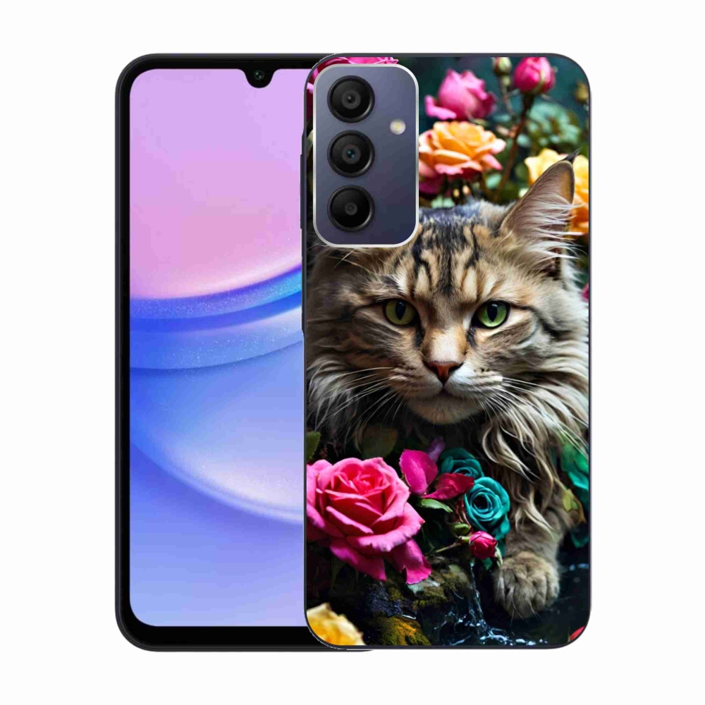 Gélový kryt mmCase na Samsung Galaxy A15/5G - mačacie pohľad 2