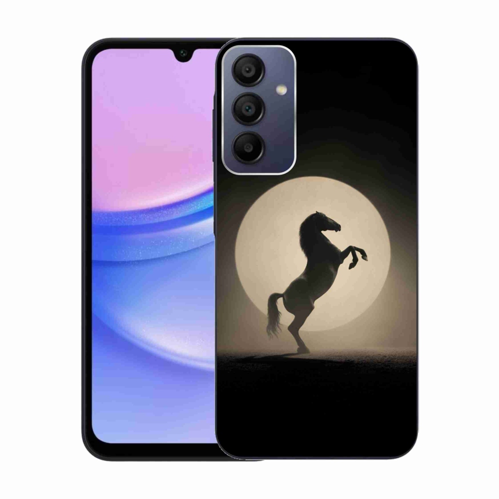 Gélový kryt mmCase na Samsung Galaxy A15/5G - kôň v siluete