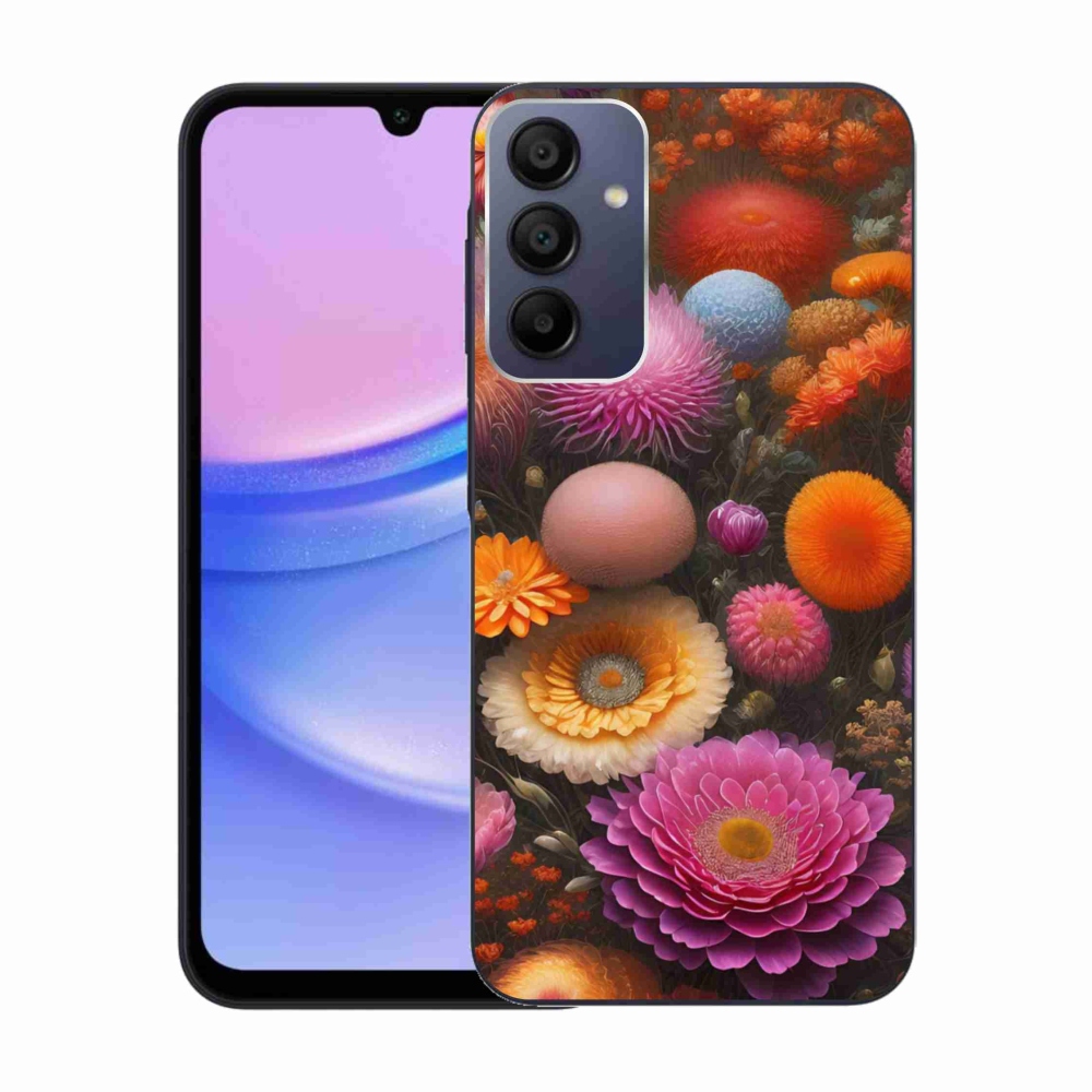 Gélový kryt mmCase na Samsung Galaxy A15/5G - kvetinová kompozícia