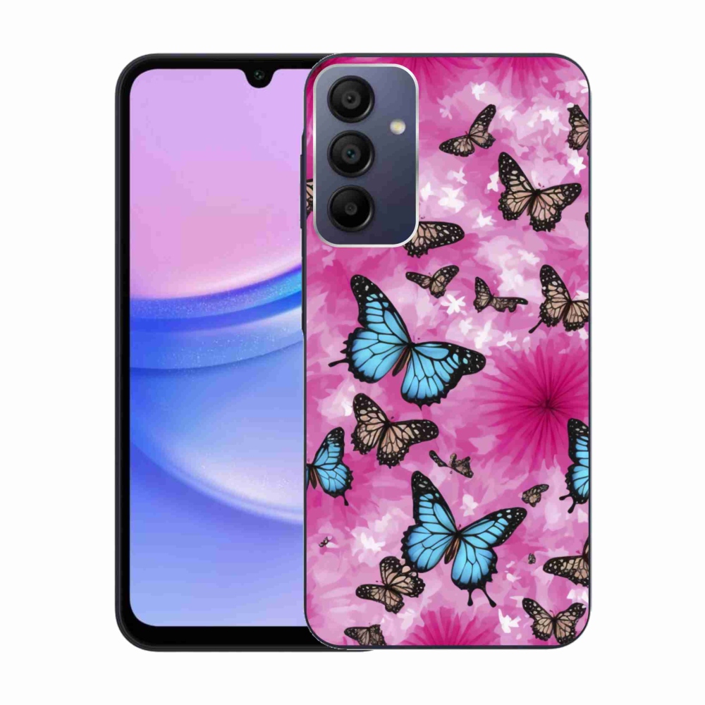 Gélový kryt mmCase na Samsung Galaxy A15/5G - motýlia záhrada