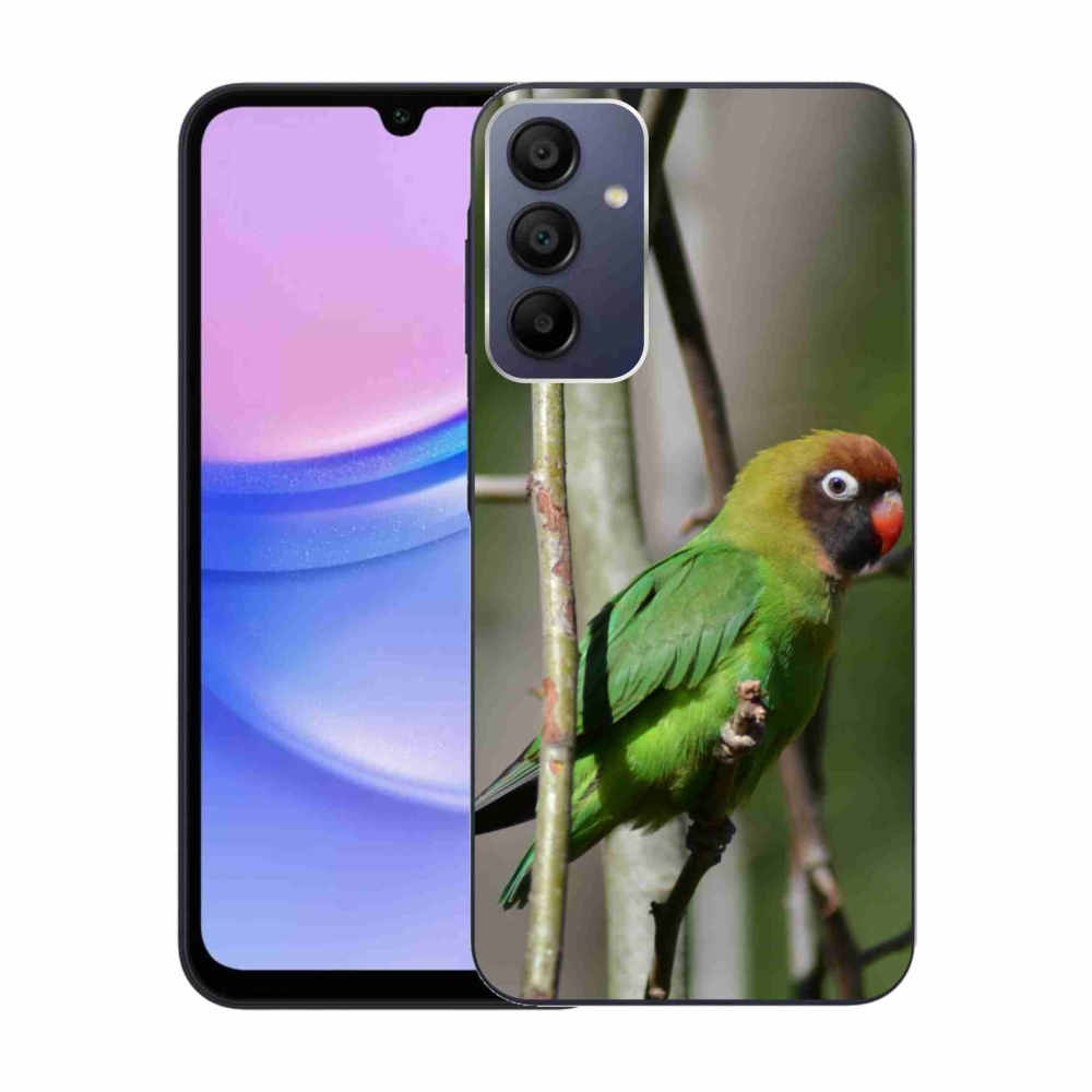 Gélový kryt mmCase na Samsung Galaxy A15/5G - papagáj agapornis