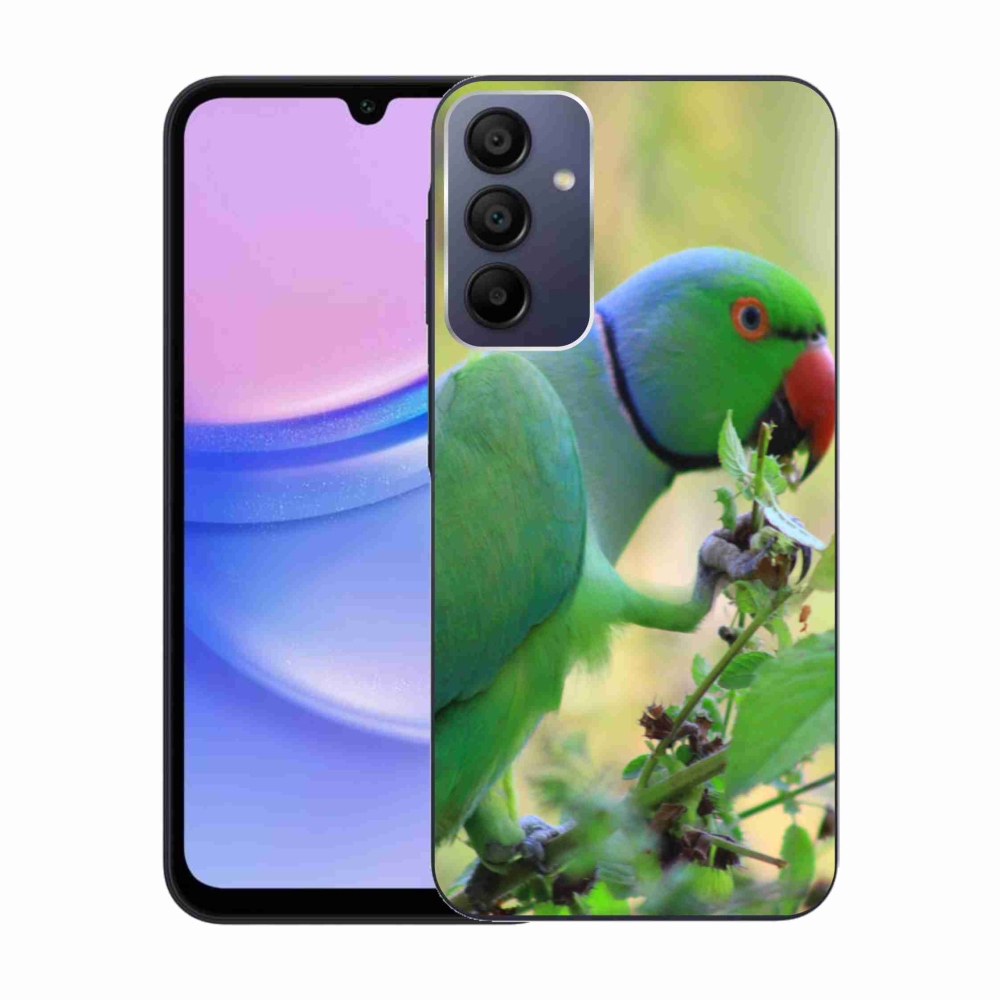Gélový kryt mmCase na Samsung Galaxy A15/5G - papagáj alexandr