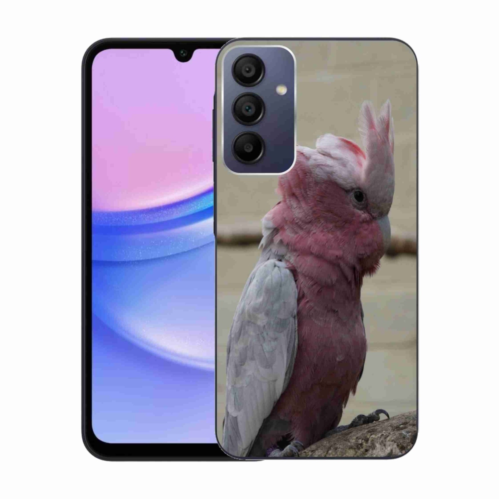 Gélový kryt mmCase na Samsung Galaxy A15/5G - papagáj kakadu ružový