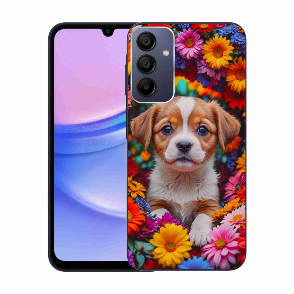 Gélový kryt mmCase na Samsung Galaxy A15/5G - roztomilé šteňa