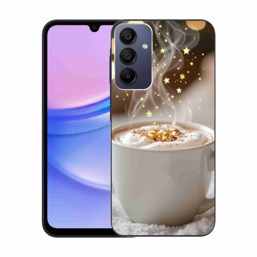 Gélový kryt mmCase na Samsung Galaxy A15/5G - vianočný horúci nápoj