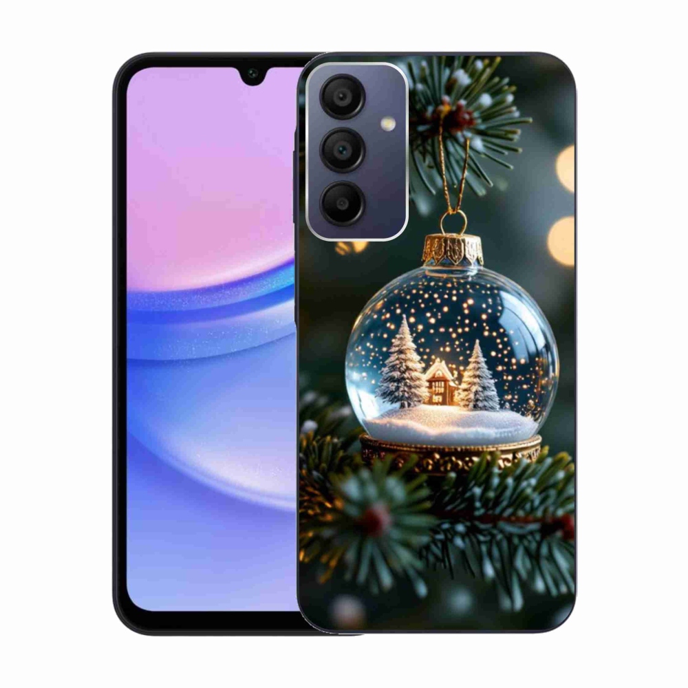 Gélový kryt mmCase na Samsung Galaxy A15/5G - vianočné gule 2