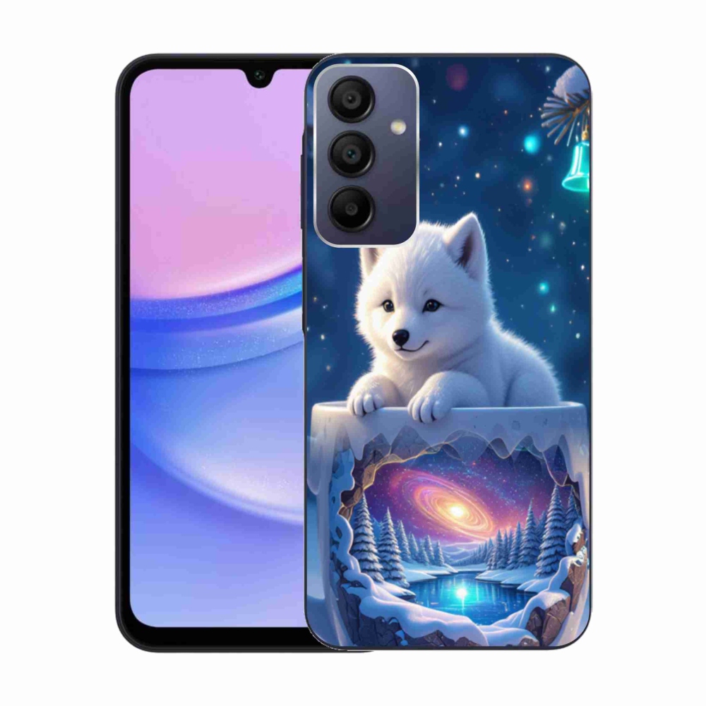 Gélový kryt mmCase na Samsung Galaxy A15/5G - vianočné šteňa