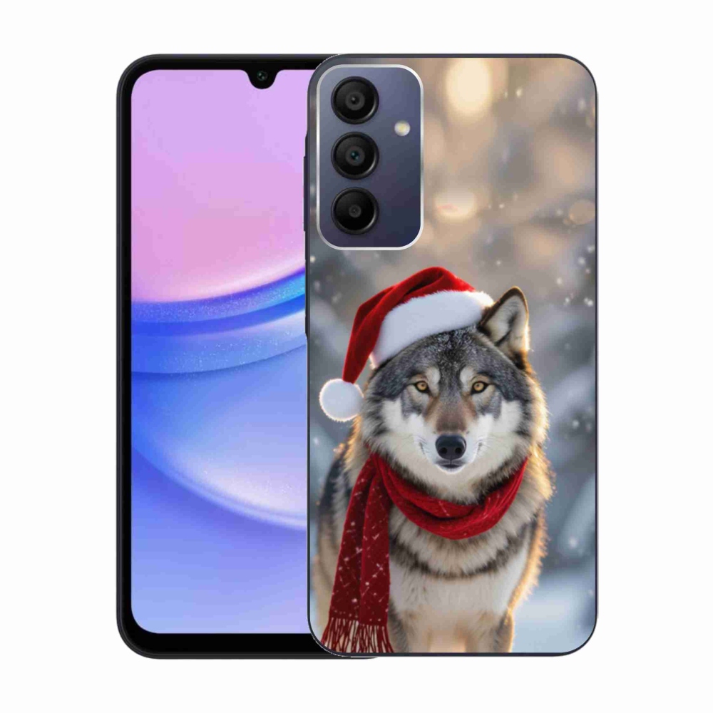 Gélový kryt mmCase na Samsung Galaxy A15/5G - vianočný vlk