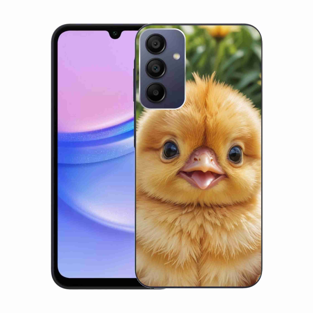 Gélový kryt mmCase na Samsung Galaxy A15/5G - veselé kuriatko
