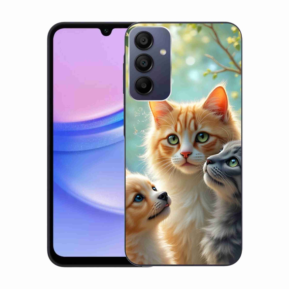 Gélový kryt mmCase na Samsung Galaxy A15/5G - zvieracie priateľstvo 2