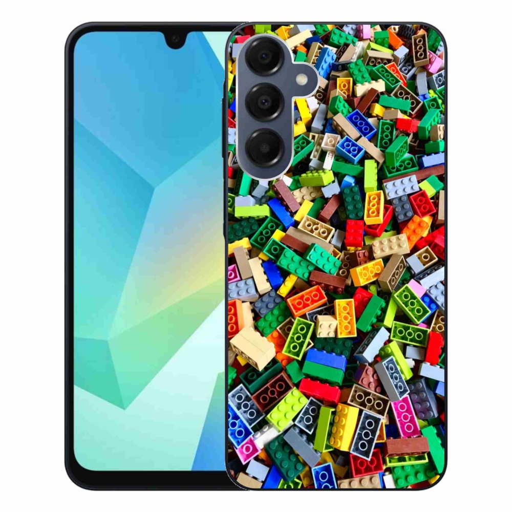 Gélový kryt mmCase na Samsung Galaxy A16 4G/5G - farebné stavebné kocky