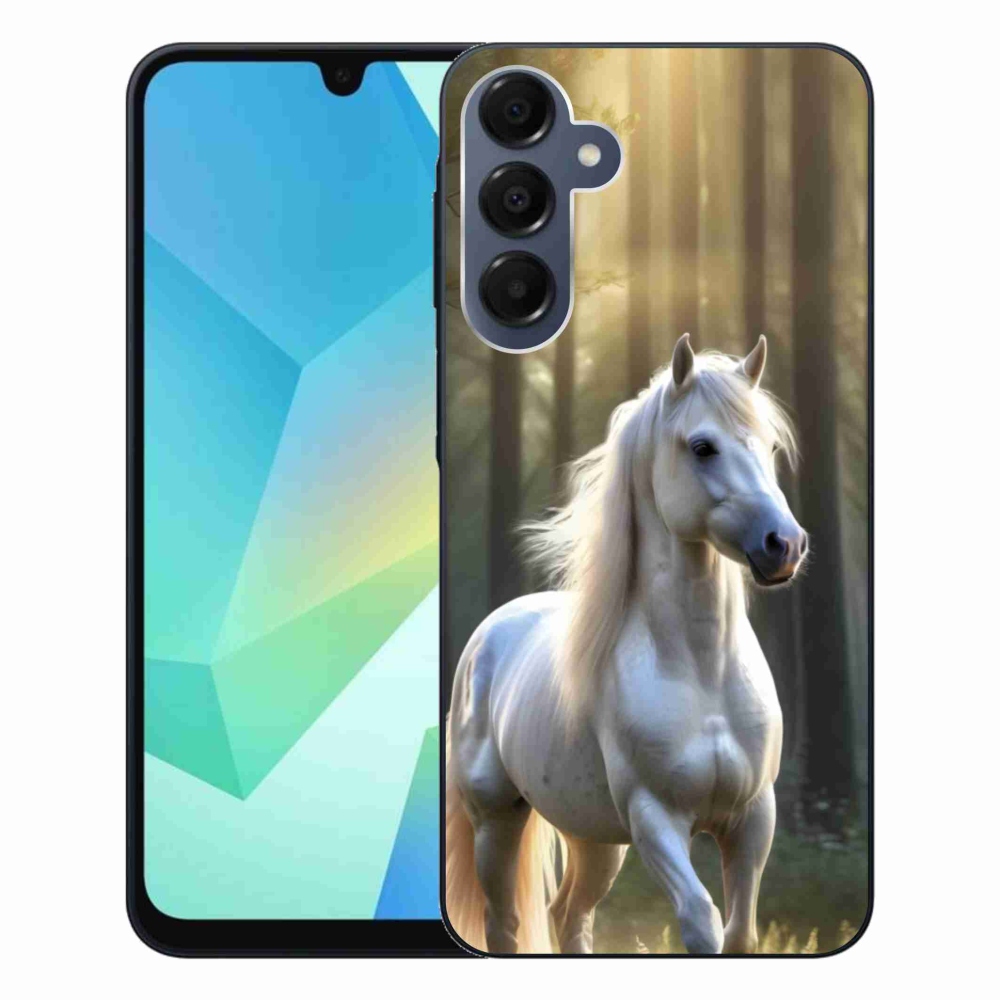 Gélový kryt mmCase na Samsung Galaxy A16 4G/5G - biely kôň 3