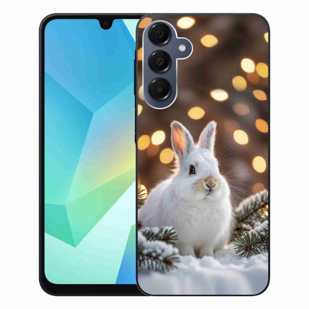 Gélový kryt mmCase na Samsung Galaxy A16 4G/5G - biely zajac