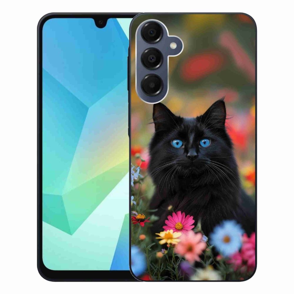 Gélový kryt mmCase na Samsung Galaxy A16 4G/5G - čierne mačiatko 4