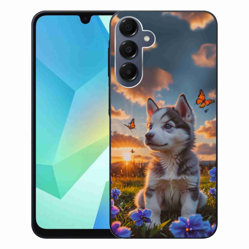 Gélový kryt mmCase na Samsung Galaxy A16 4G/5G - husky pri západe slnka
