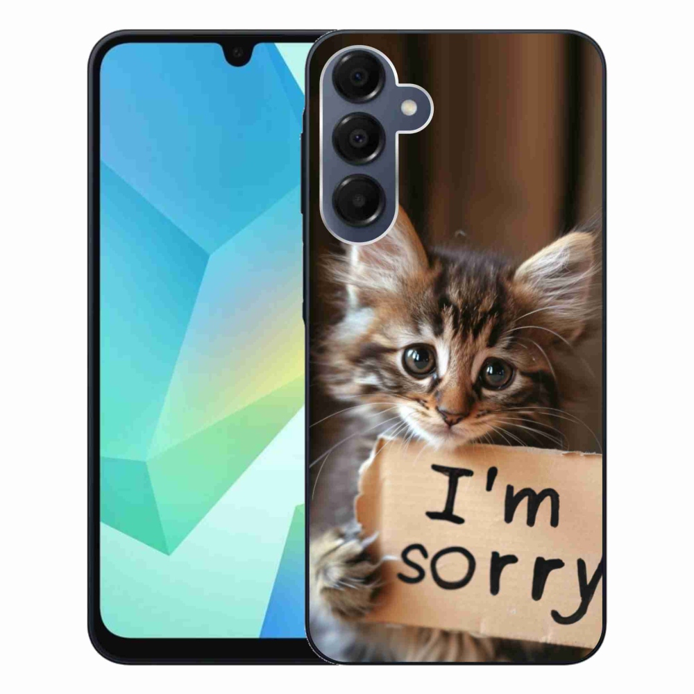 Gélový kryt mmCase na Samsung Galaxy A16 4G/5G - mačacie ospravedlnenie