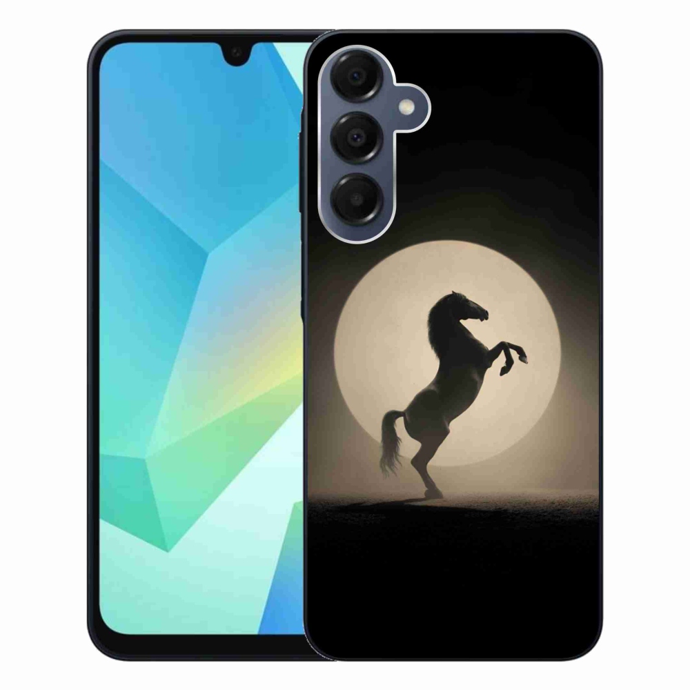 Gélový kryt mmCase na Samsung Galaxy A16 4G/5G - kôň v siluete