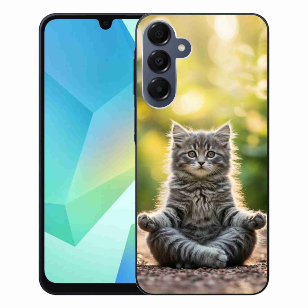 Gélový kryt mmCase na Samsung Galaxy A16 4G/5G - meditujúce mačiatko