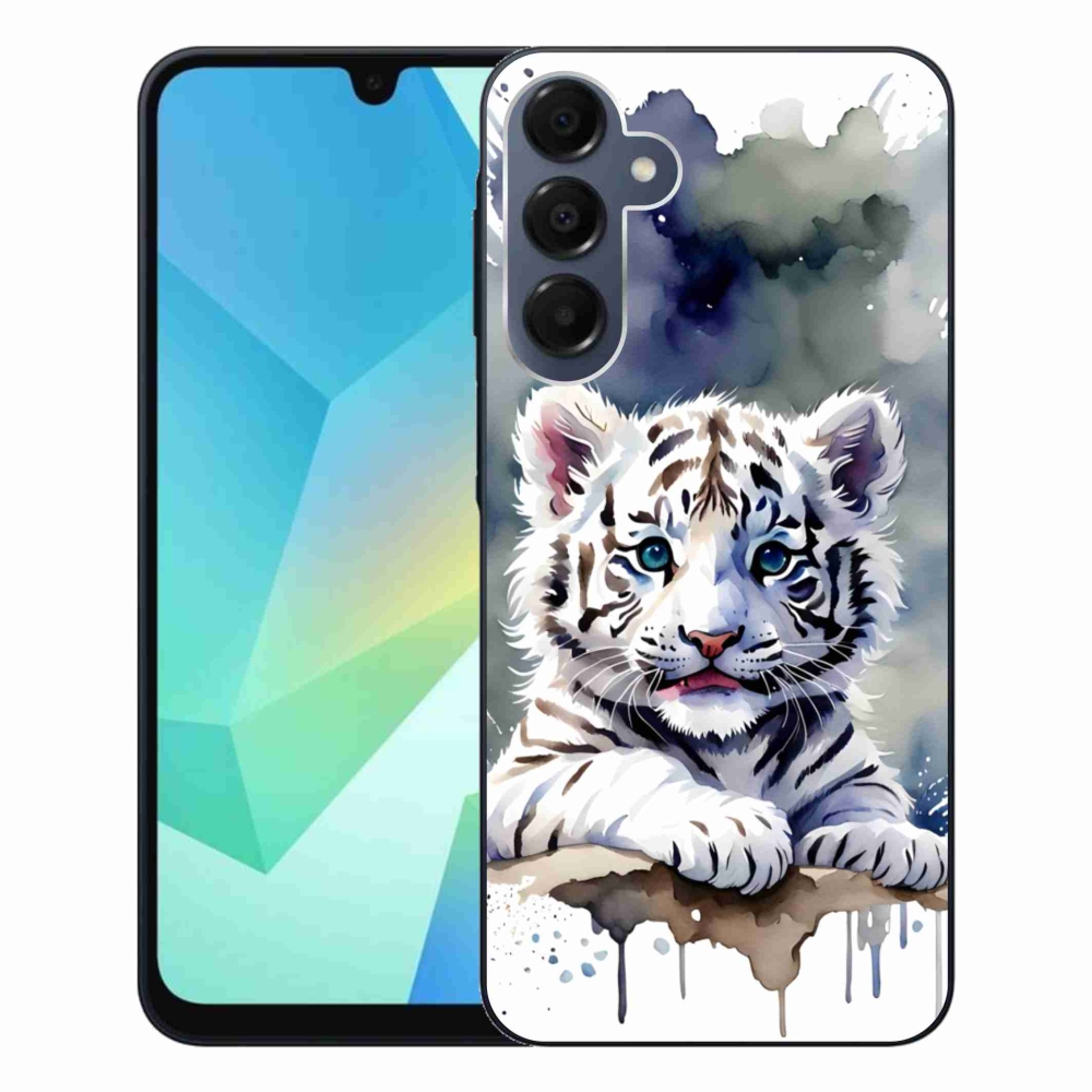 Gélový kryt mmCase na Samsung Galaxy A16 4G/5G - mláďa bieleho tigra