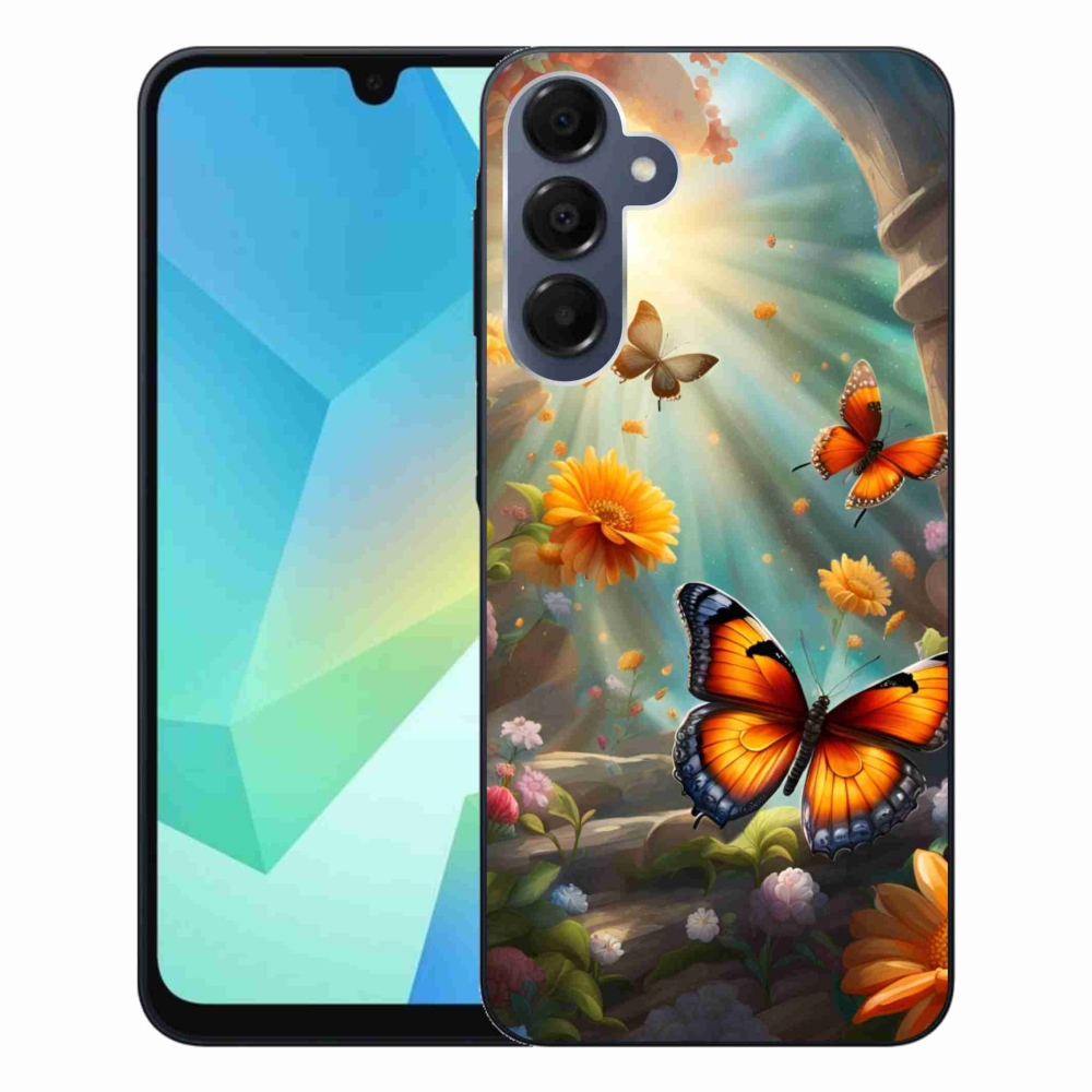 Gélový kryt mmCase na Samsung Galaxy A16 4G/5G - motýlia záhrada 2