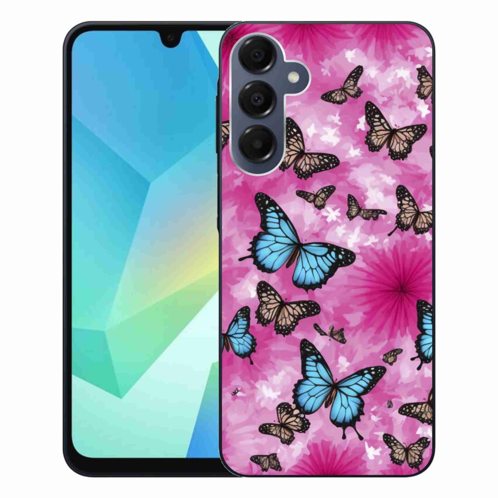 Gélový kryt mmCase na Samsung Galaxy A16 4G/5G - motýlia záhrada