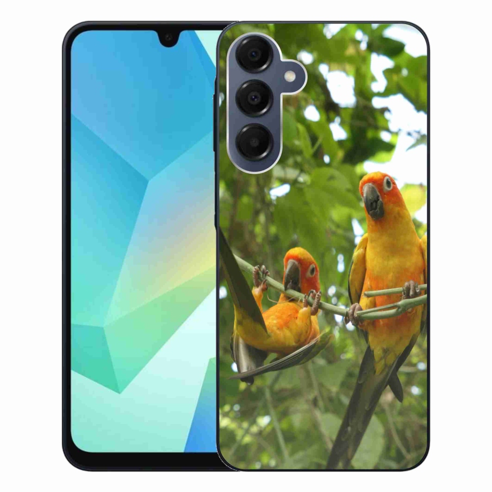 Gélový kryt mmCase na Samsung Galaxy A16 4G/5G - papagáje aratingy