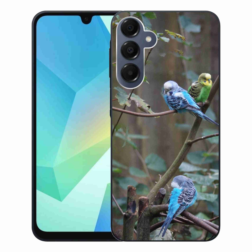 Gélový kryt mmCase na Samsung Galaxy A16 4G/5G - papagáje na vetve