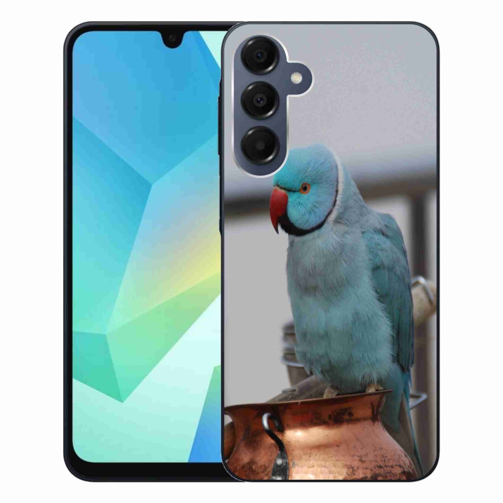 Gélový kryt mmCase na Samsung Galaxy A16 4G/5G - papagáj alexander modrý