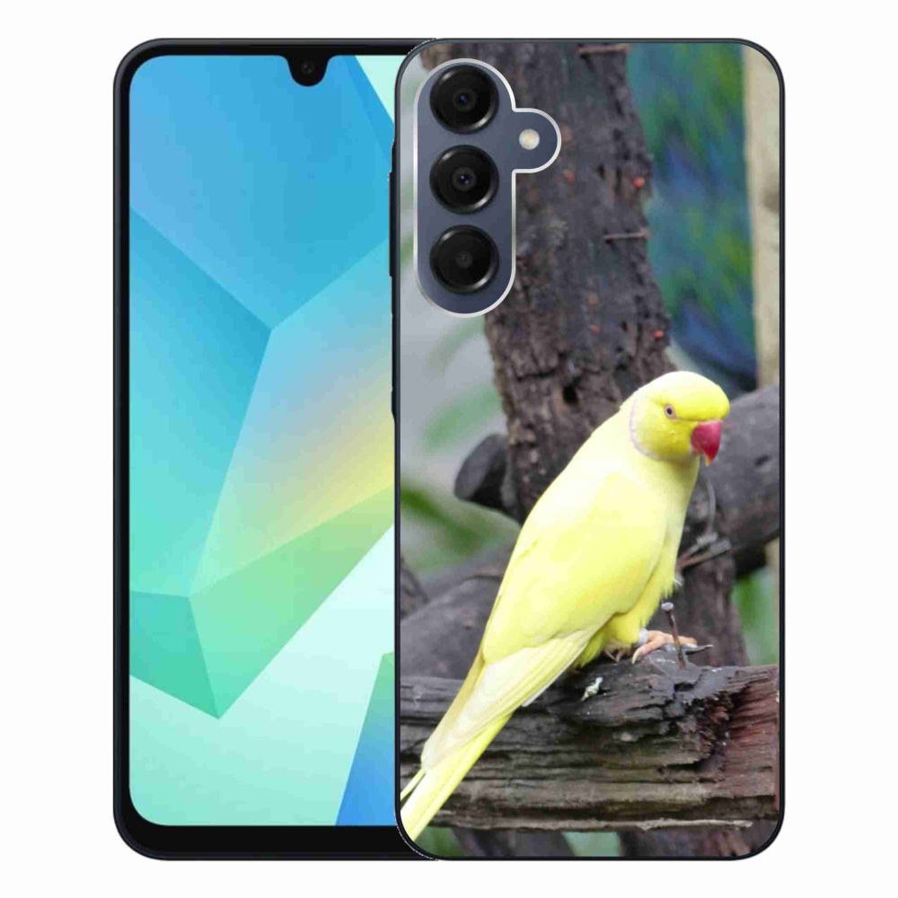 Gélový kryt mmCase na Samsung Galaxy A16 4G/5G - papagáj alexander žltý