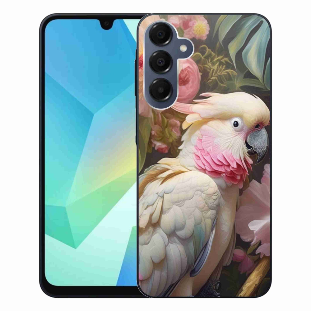 Gélový kryt mmCase na Samsung Galaxy A16 4G/5G - papagáj kakadu ružový 2