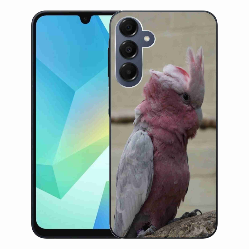 Gélový kryt mmCase na Samsung Galaxy A16 4G/5G - papagáj kakadu ružový
