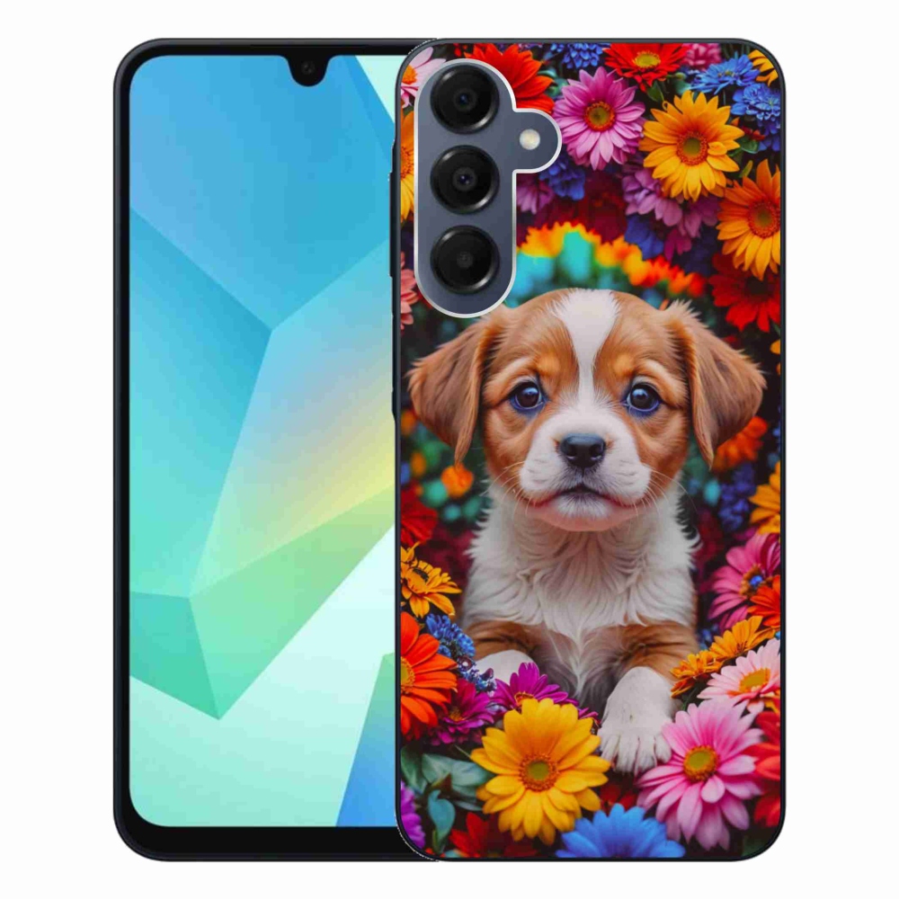 Gélový kryt mmCase na Samsung Galaxy A16 4G/5G - roztomilé šteňa